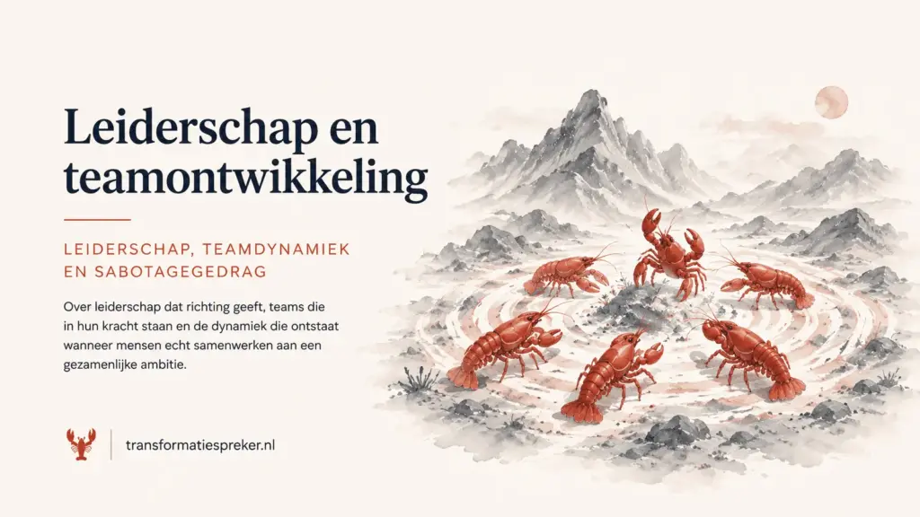 Illustratie van leiderschap en teamontwikkeling tijdens organisatieverandering