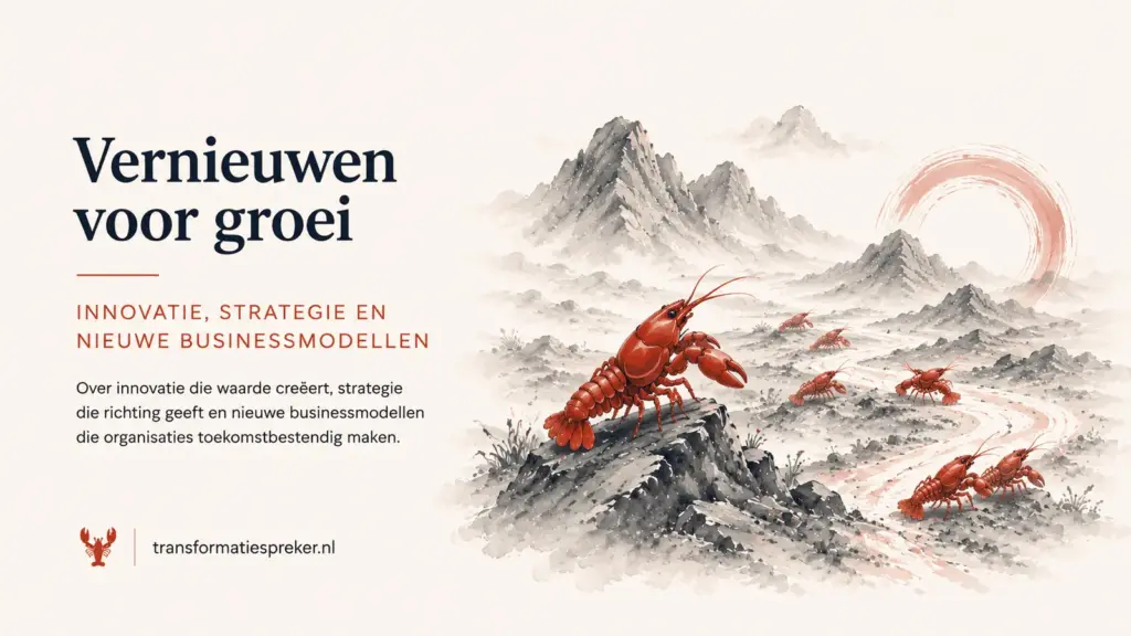 Innovatie, strategie en nieuwe businessmodellen voor toekomstbestendige organisaties.